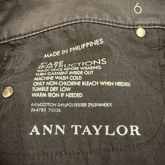 Ann Taylor women’s black jeans, modern fit, size 6 - Picture 5 of 5